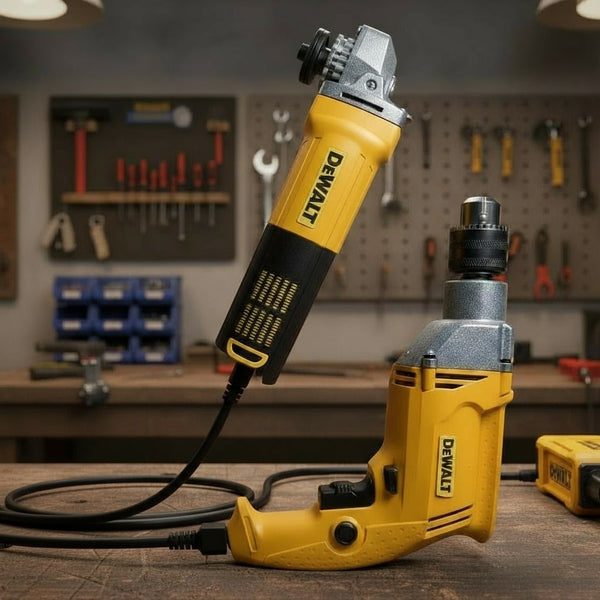 💪 Potencia Total DEWALT – Combo de Taladro y Pulidora ¡Listos para la acción!